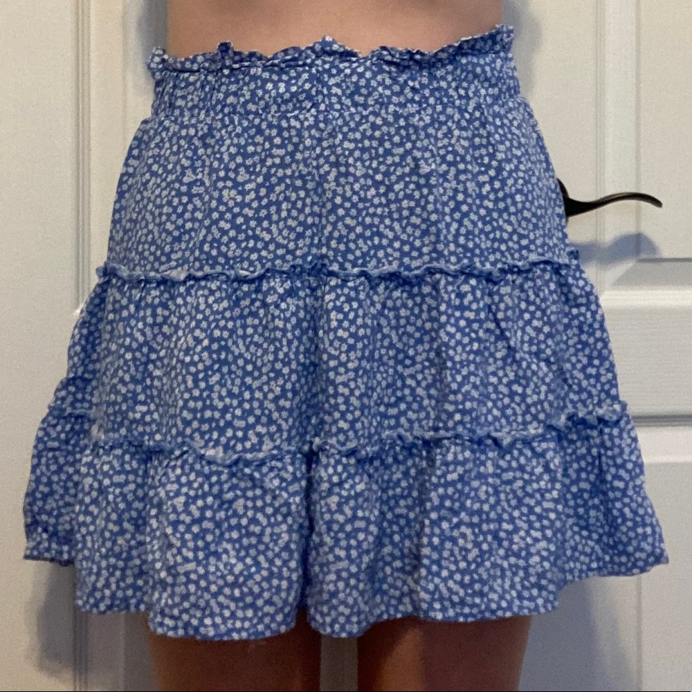 blue flower wild fable skirt